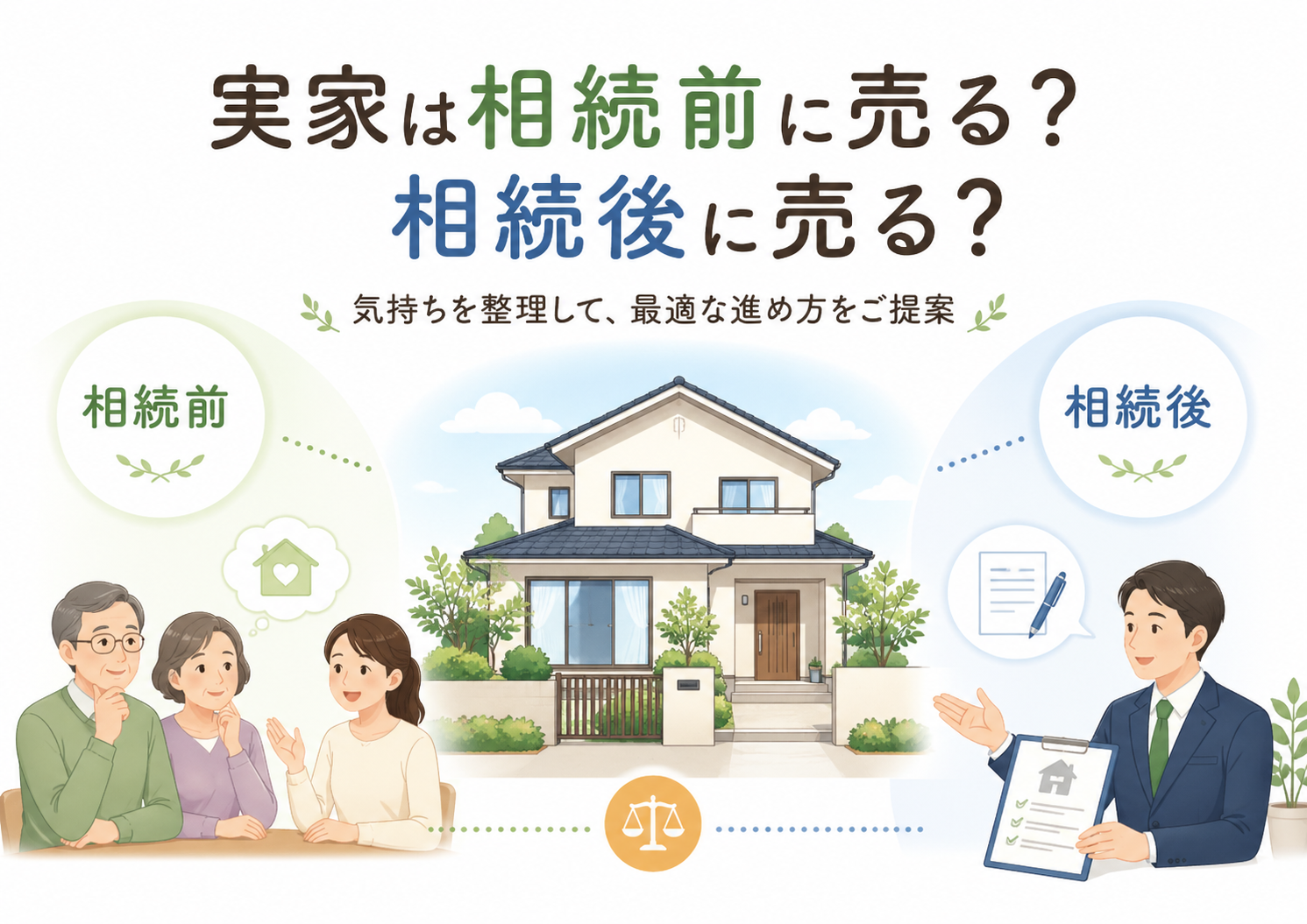 実家は相続前に売る？相続後に売る？