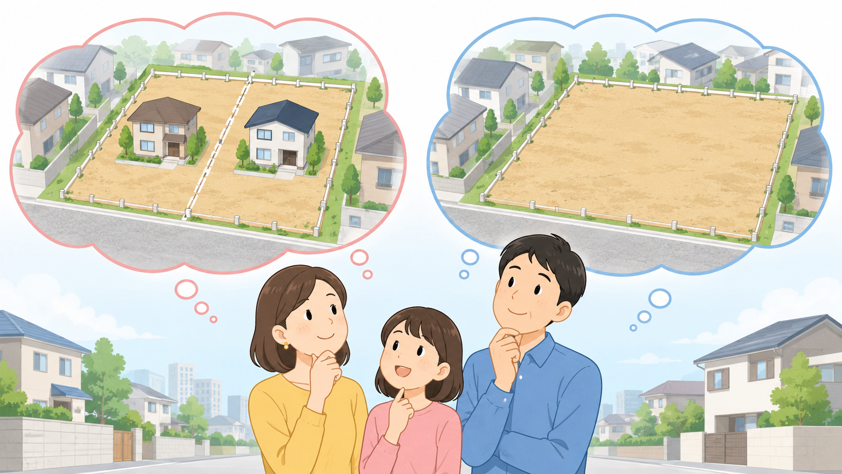 土地を分けて売る？まとめて売る？