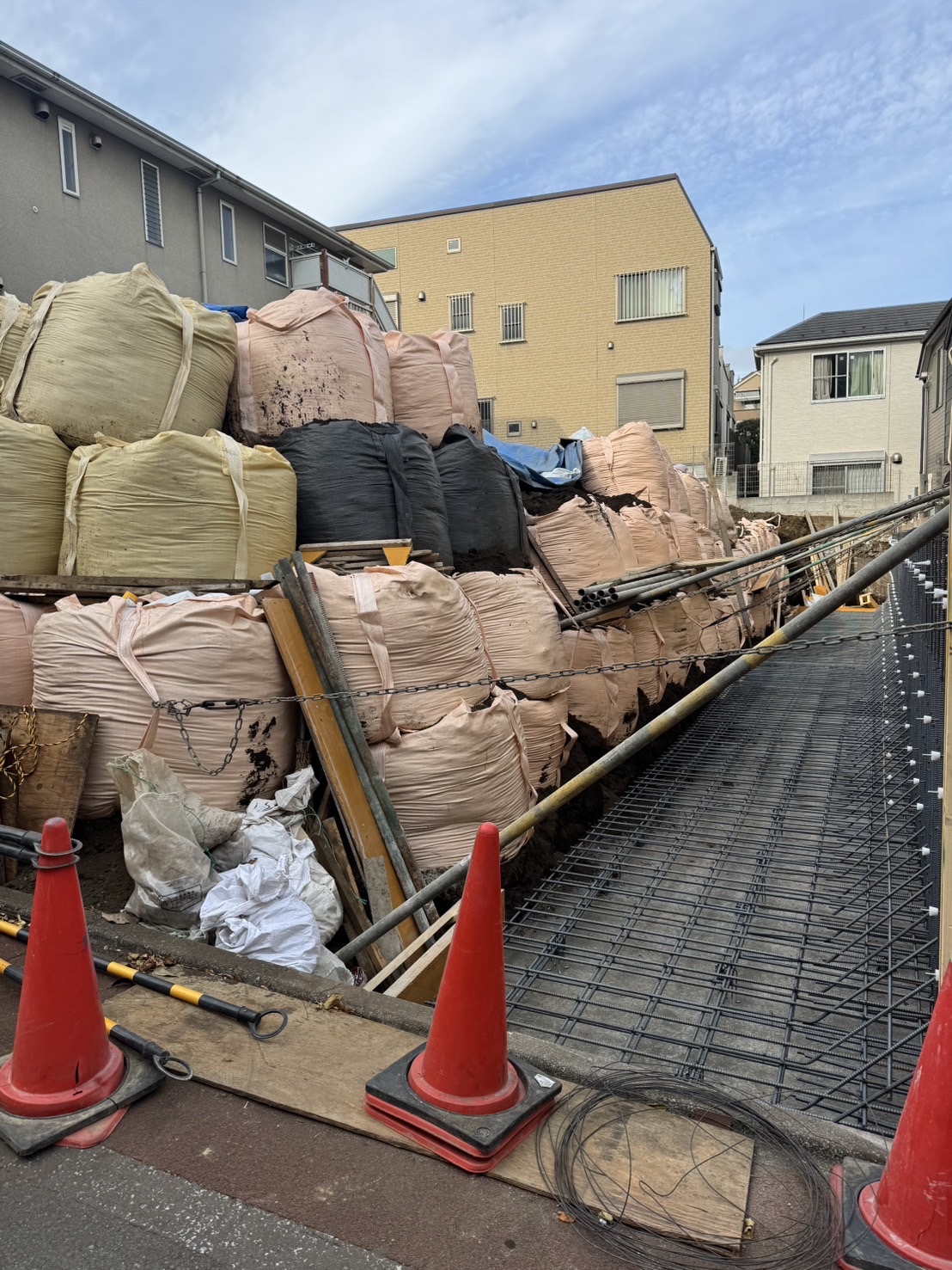 品川区旗の台　擁壁工事