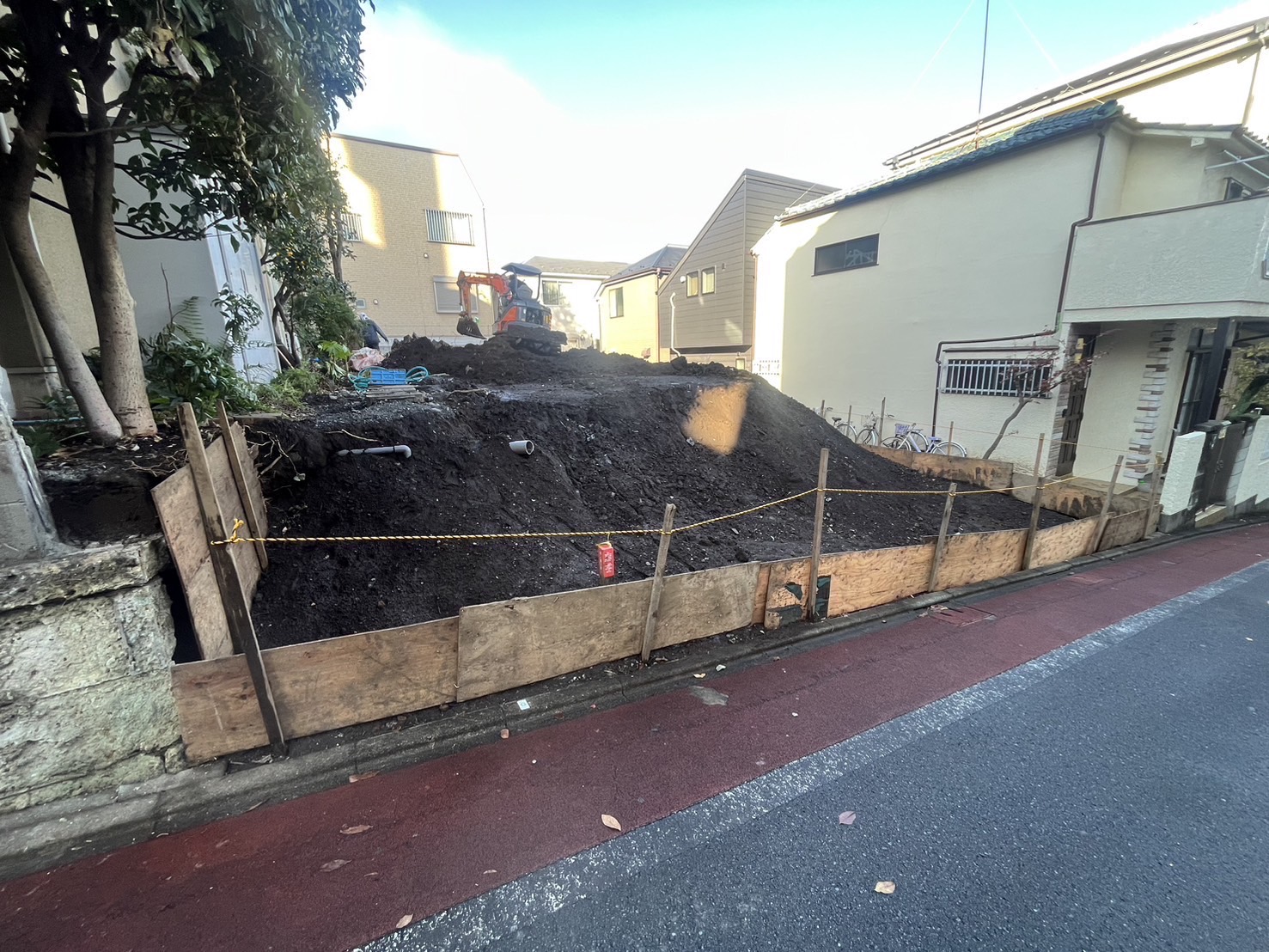 品川区旗の台　擁壁工事
